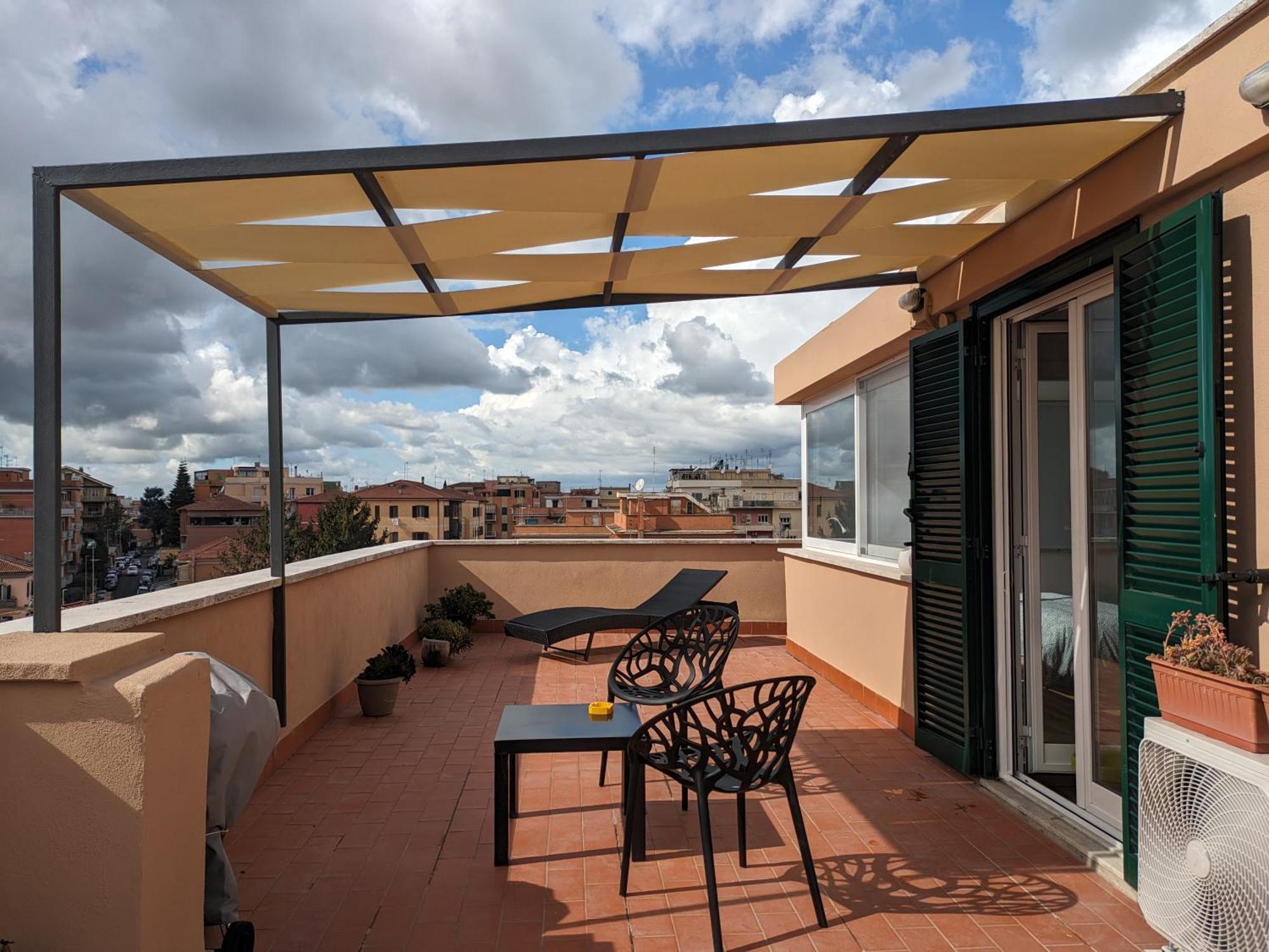 Casetta Sole, Superattico Con Terrazzo Vicino San Pietro, New Roma Eksteriør bilde