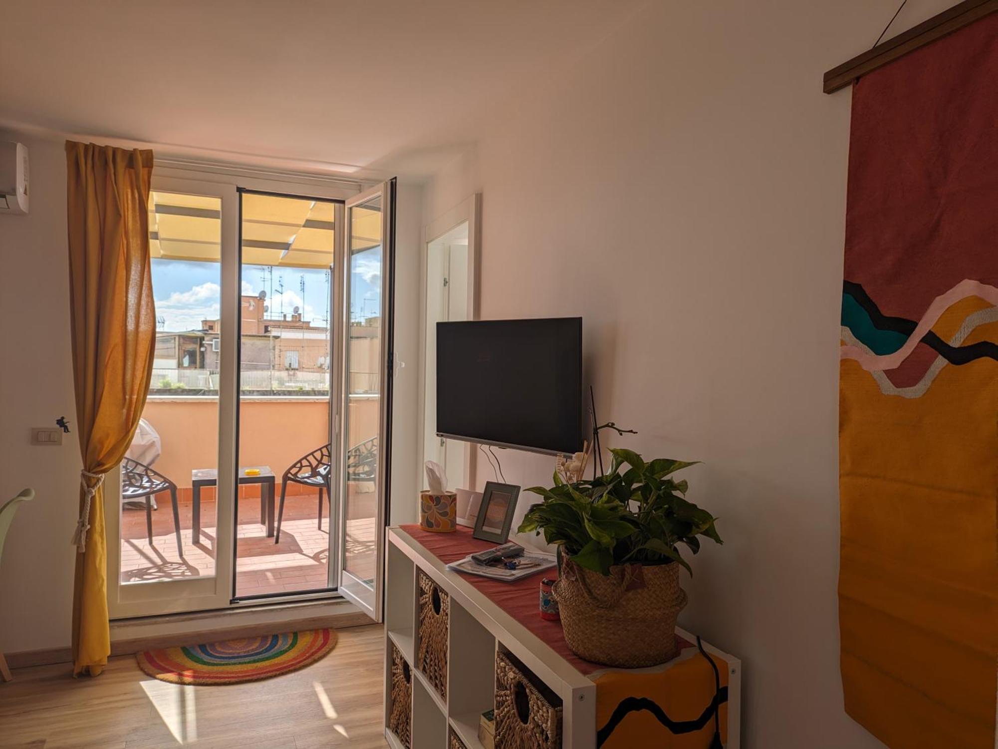 Casetta Sole, Superattico Con Terrazzo Vicino San Pietro, New Roma Eksteriør bilde