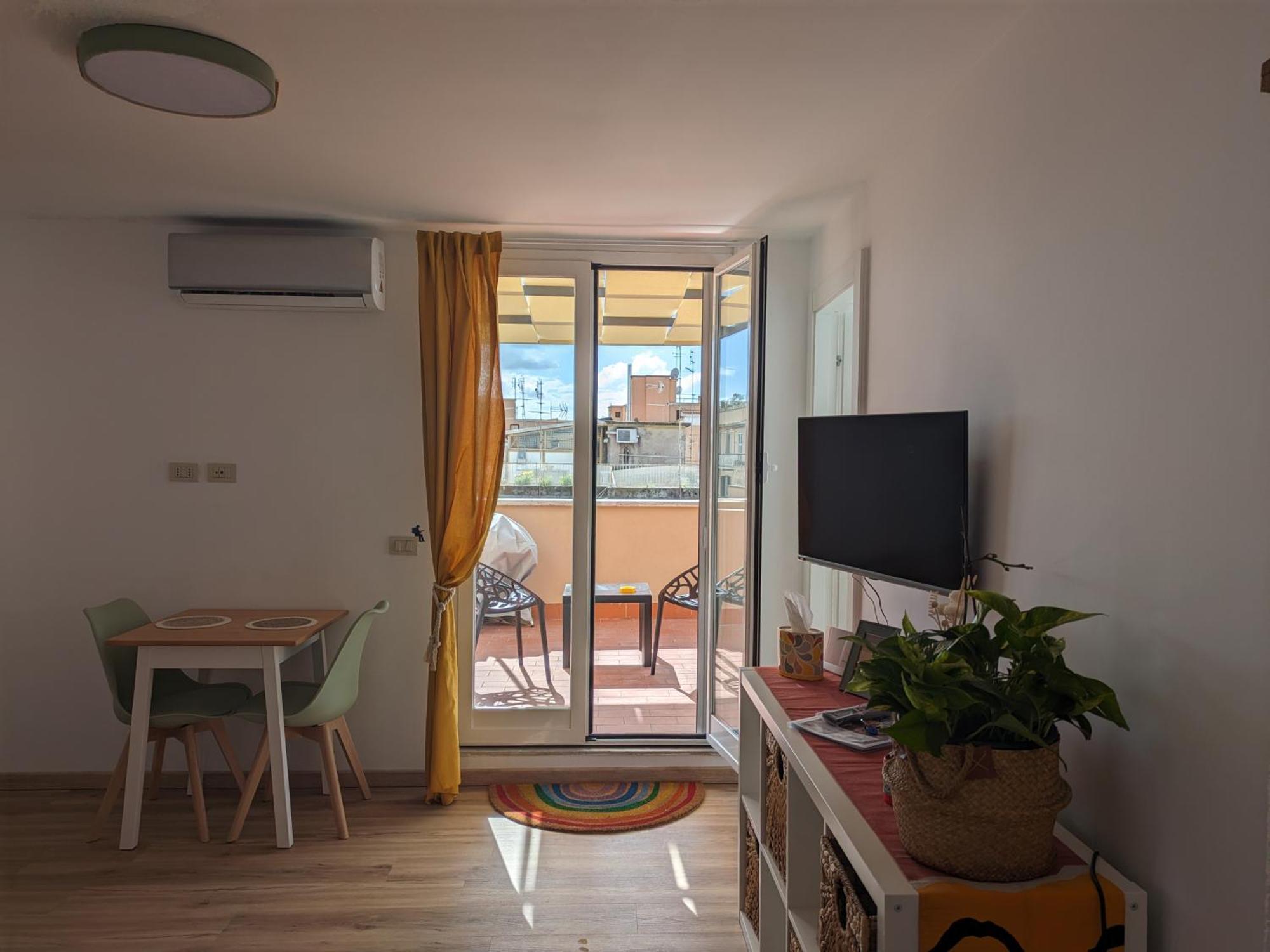 Casetta Sole, Superattico Con Terrazzo Vicino San Pietro, New Roma Eksteriør bilde
