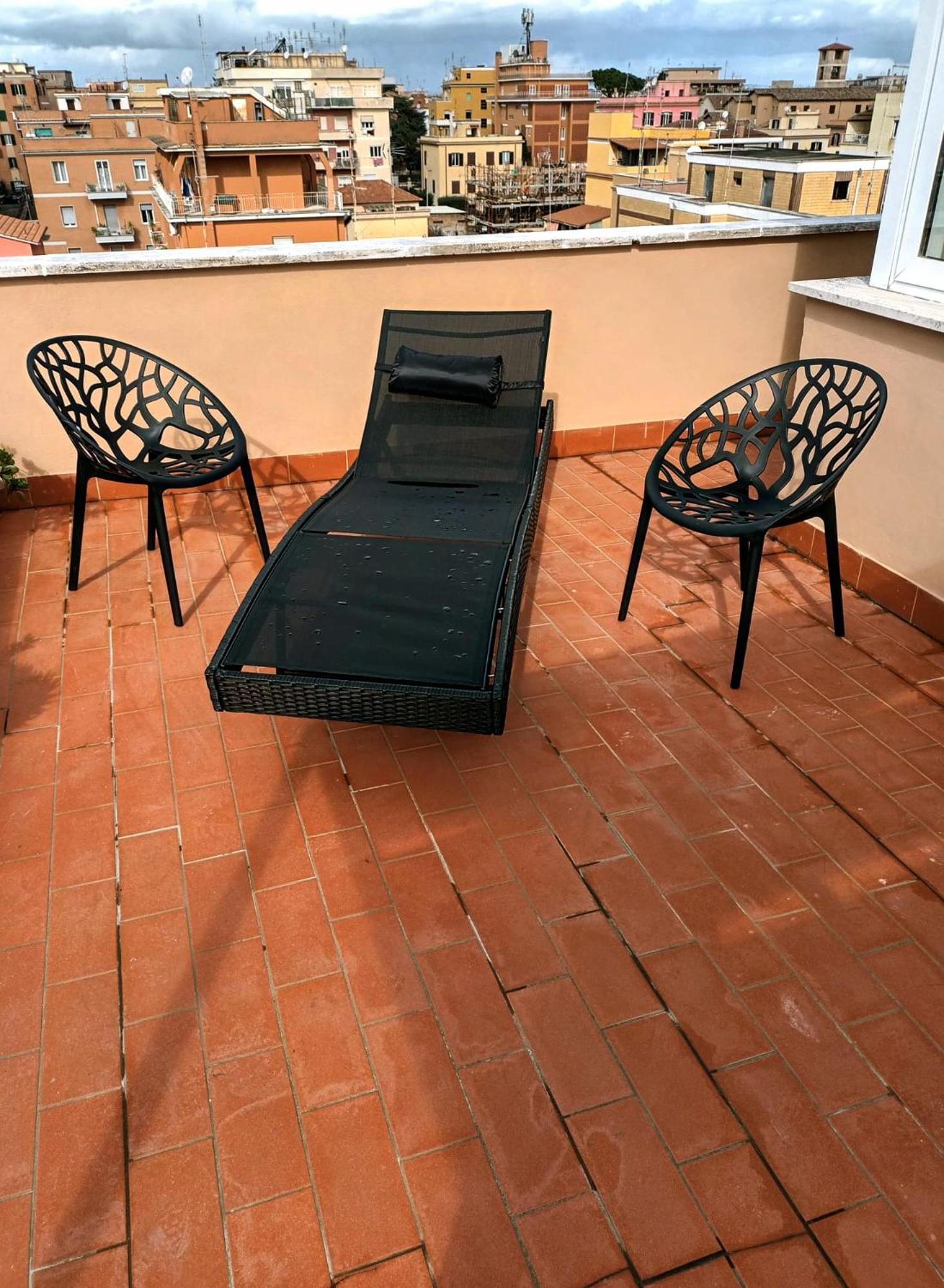 Casetta Sole, Superattico Con Terrazzo Vicino San Pietro, New Roma Rom bilde